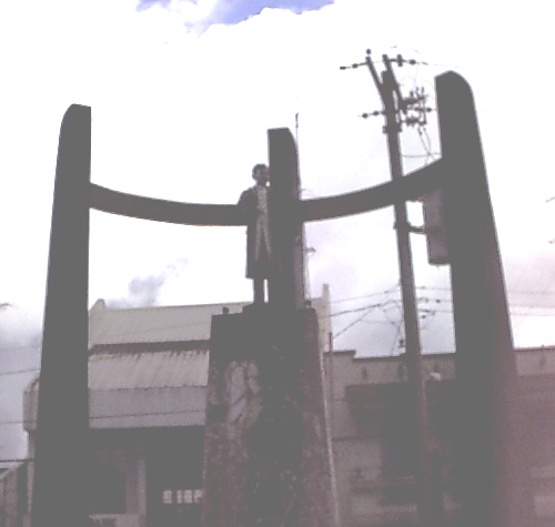 Jose Rizal monument at the plaza.